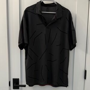 Tiger Woods Collection Gray/Black Men's Polo Shirt